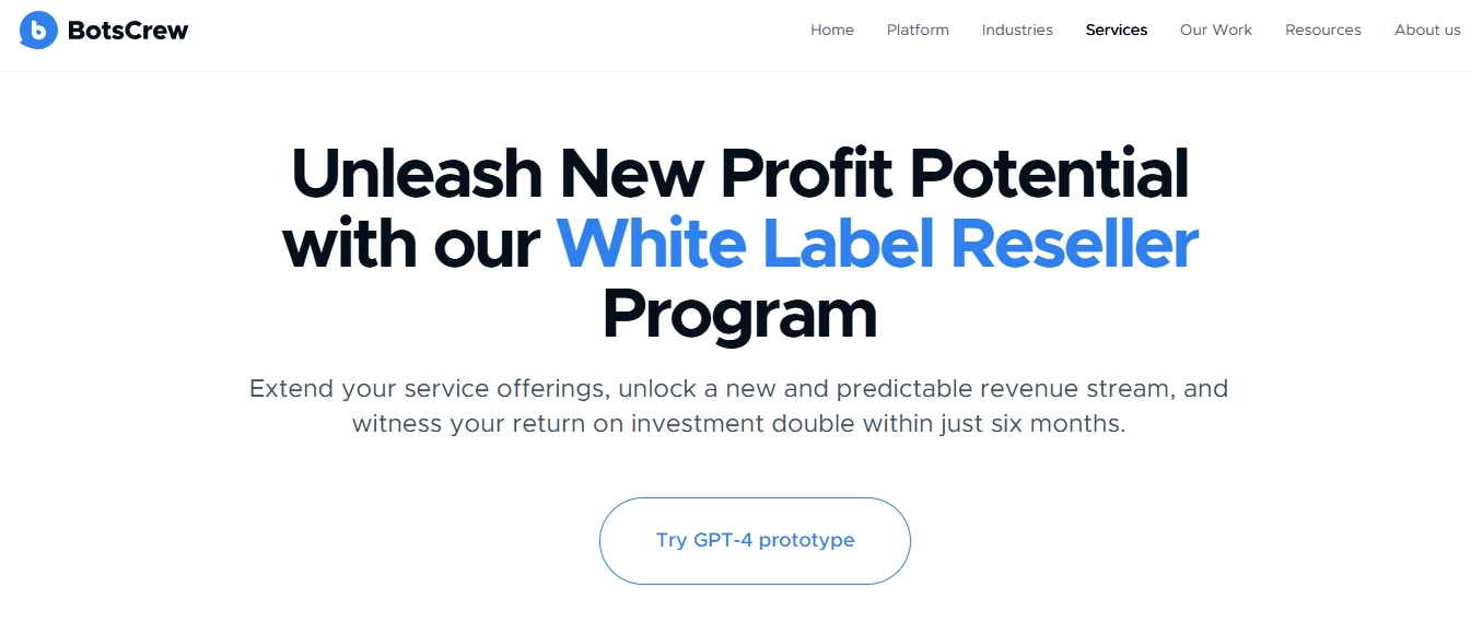 BotsCrew site screenshot